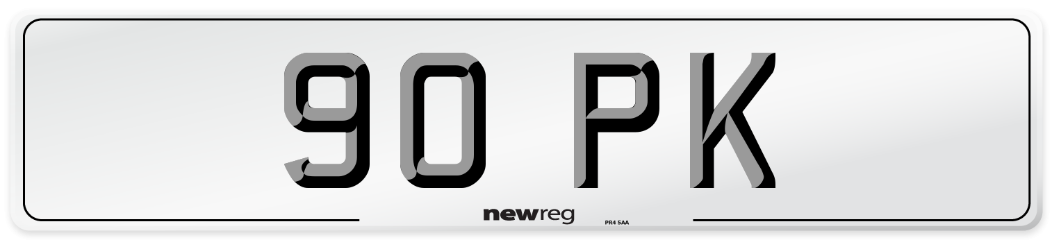 90 PK Number Plate from New Reg